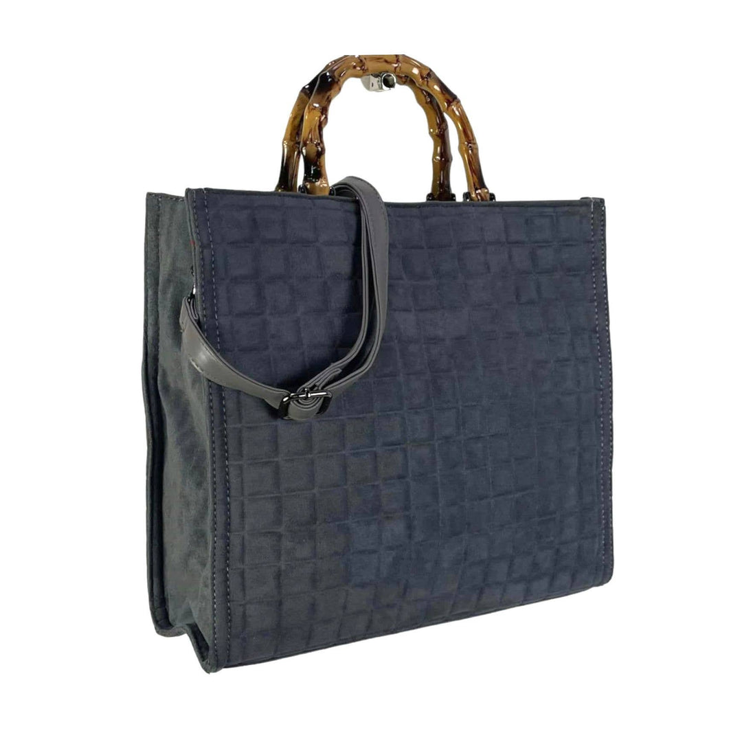 Bag w/ Bamboo Handles: Black