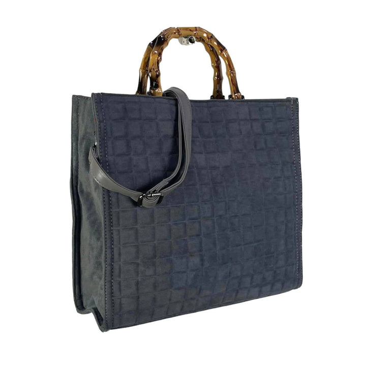 Bag w/ Bamboo Handles: Black