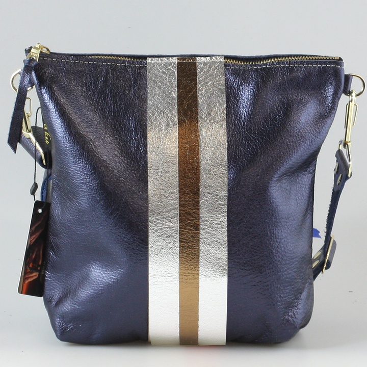 Graham Crossbody: Jet/Silver
