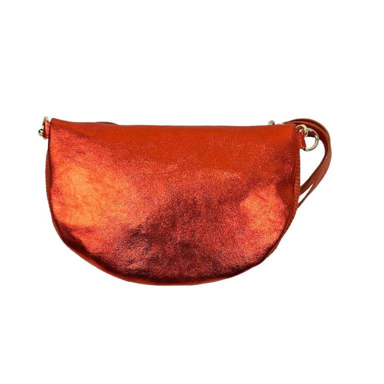 Large Suede and Leather Waist Bag: Taupe