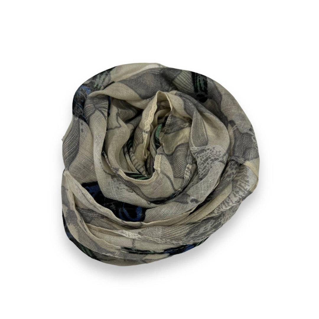 Butterfly print scarf: Baby Pink