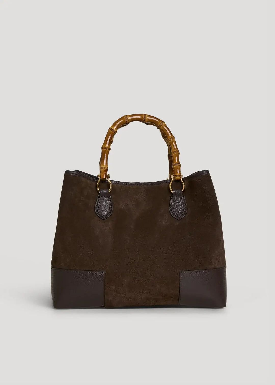 Large Handbag Italian Suede: Oliva