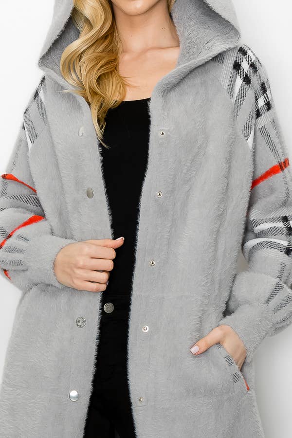Sonnai Sweater Coat: Grey / S / 52092
