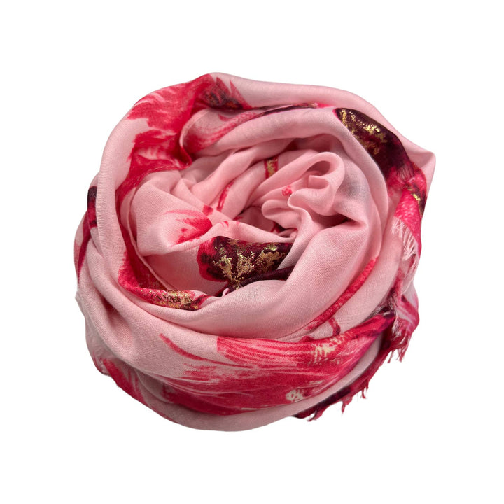Dusty miller flower scarf: Cream