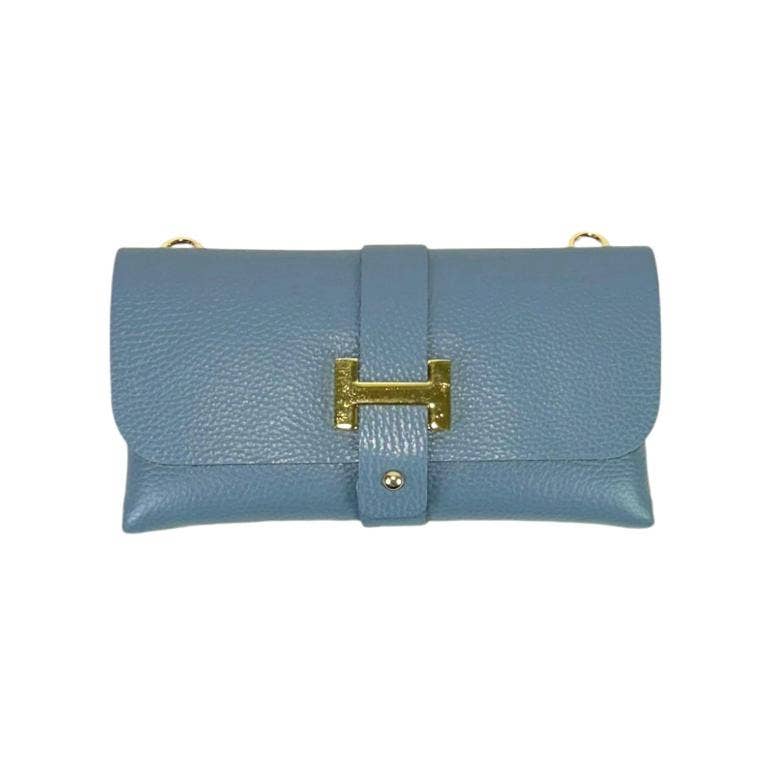 Italian Leather Bag: Suede Black