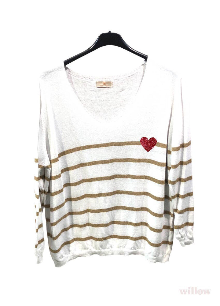 - Sailor heart sweater: Jeans
