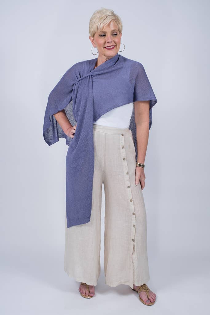 Aliya Cotton Wrap (W108): Black