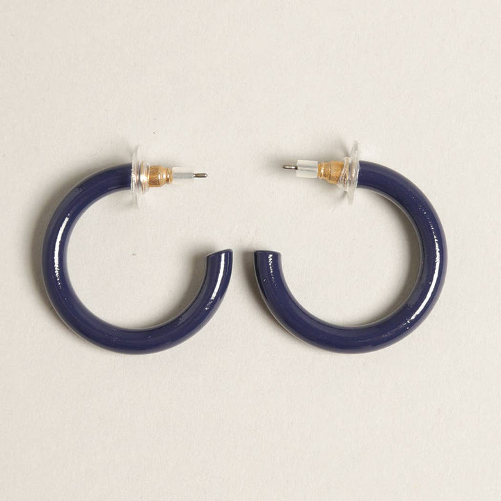 Hoop Post Earring / PINK