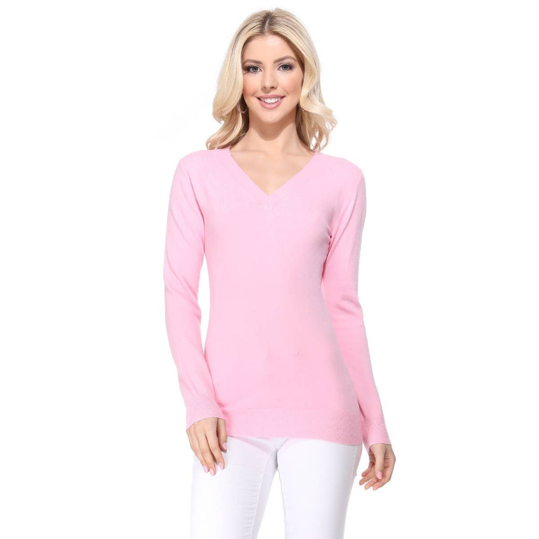 V-Neck Soft Sweater  MK5501: NAVY / S