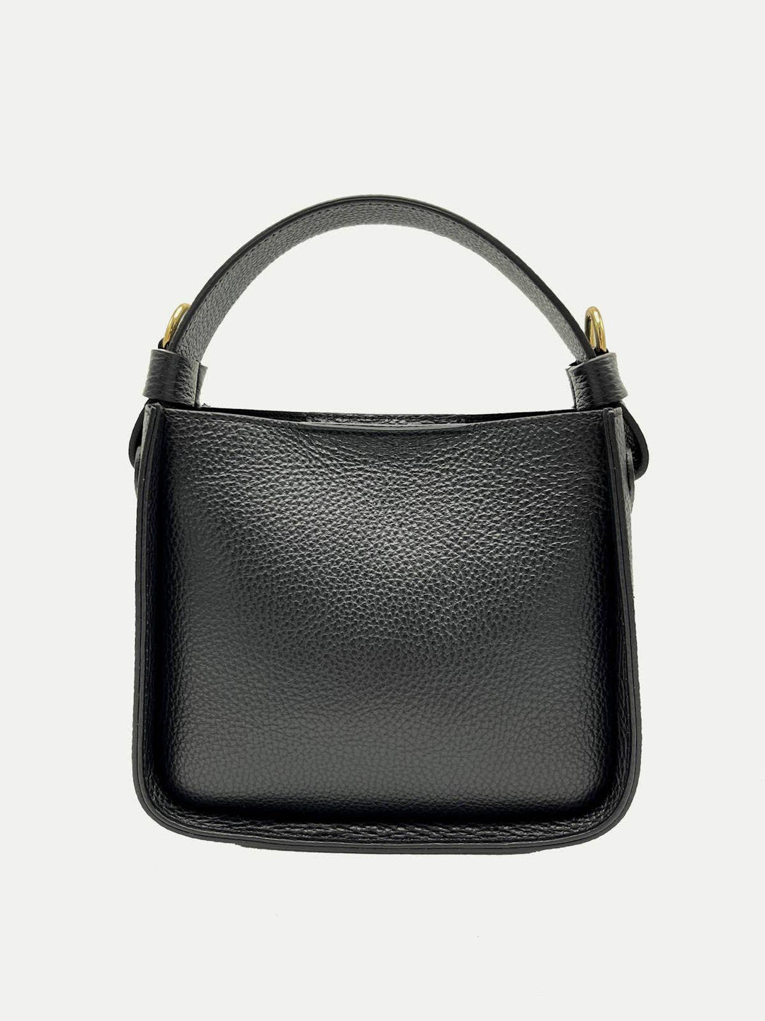 leather bag, Made in Italy, 112303: Blk