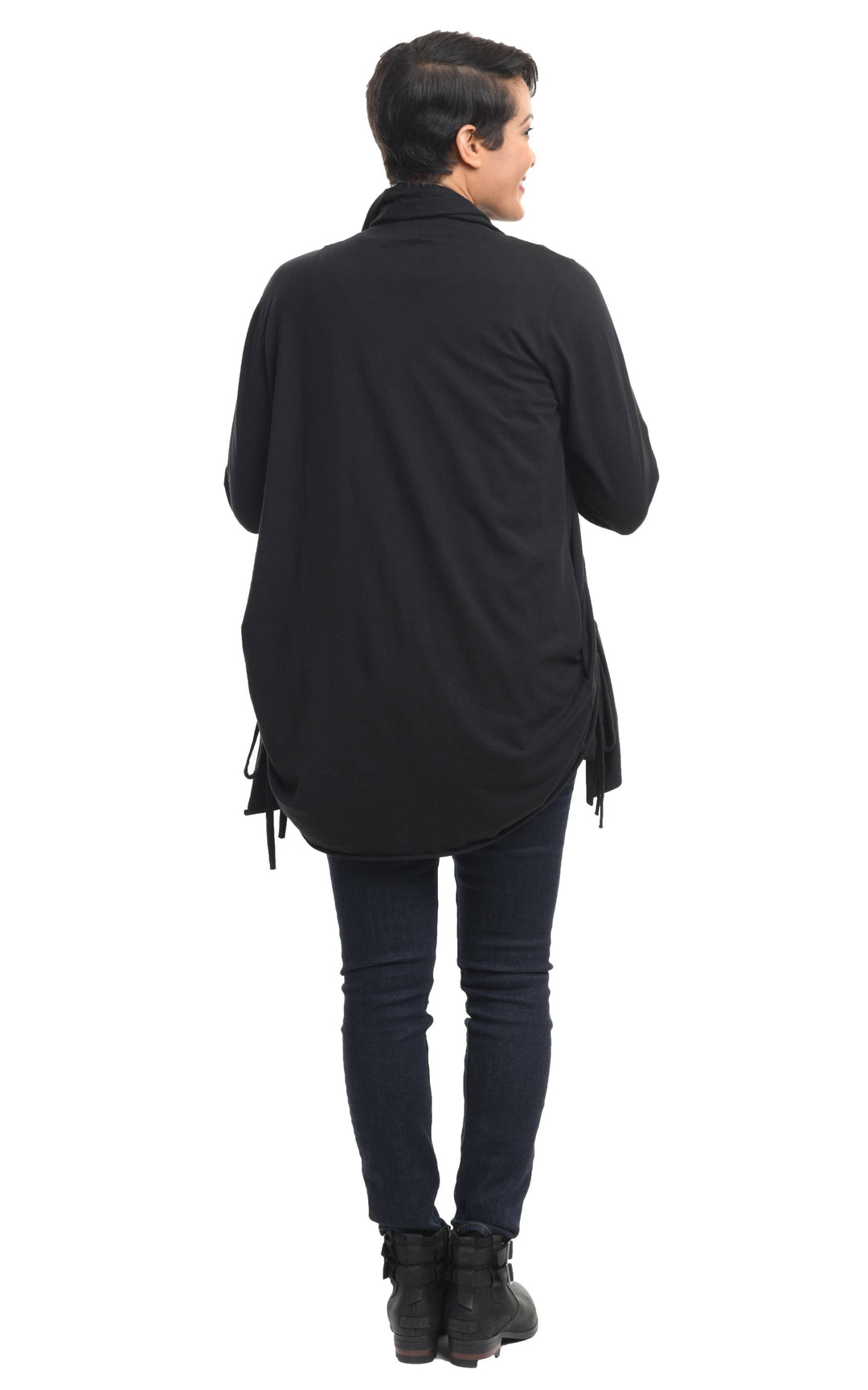 Tulip Clothing - SDM616 Ryder Cardigan in Black*: S