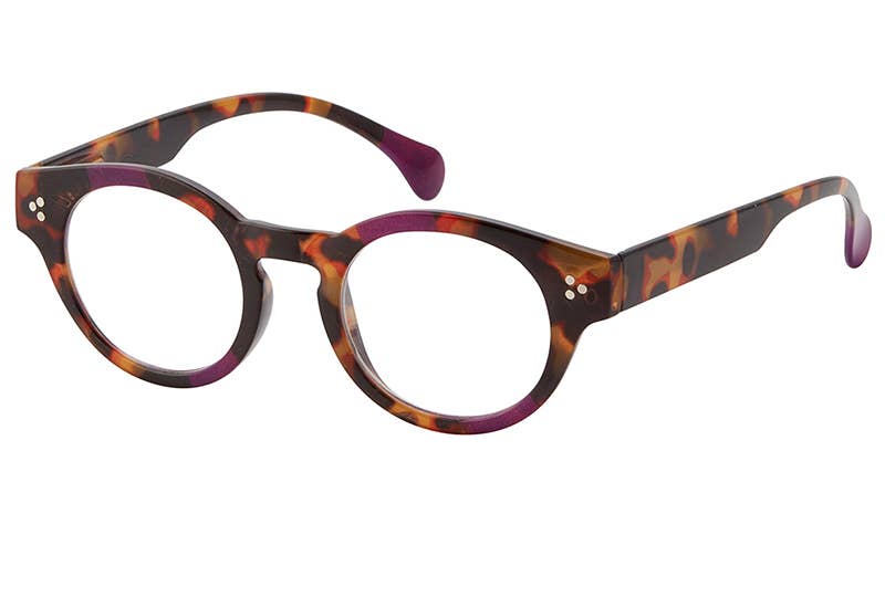 I Heart Eyewear - Kinslee Reading Glasses: Purple Tortoise / +1.50