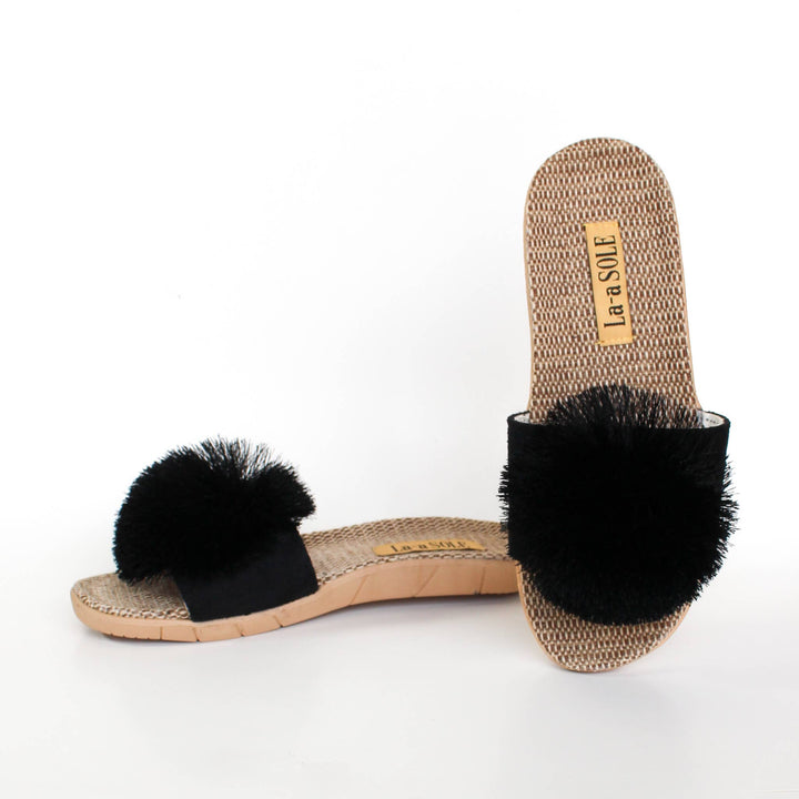 Pom Pom Slides | Black: X-Large