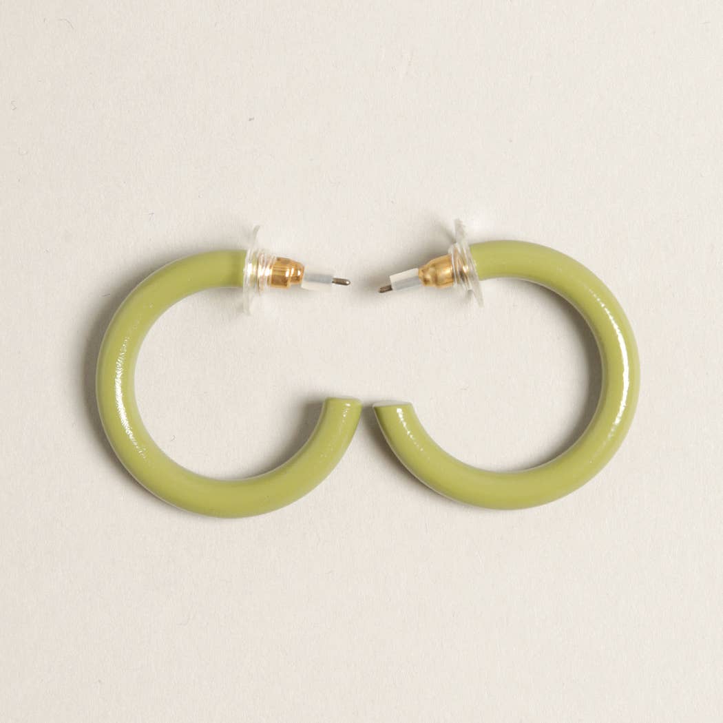 Hoop Post Earring / PINK