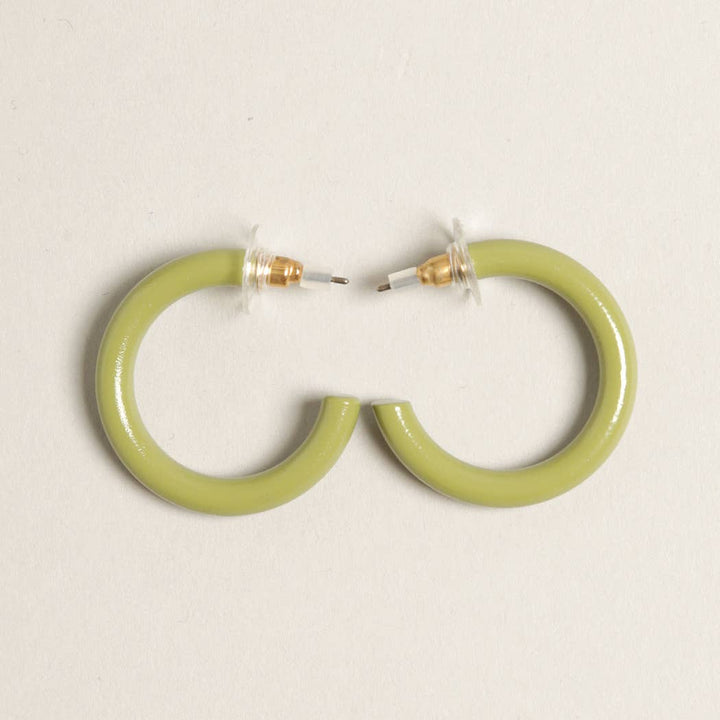 Hoop Post Earring / PINK
