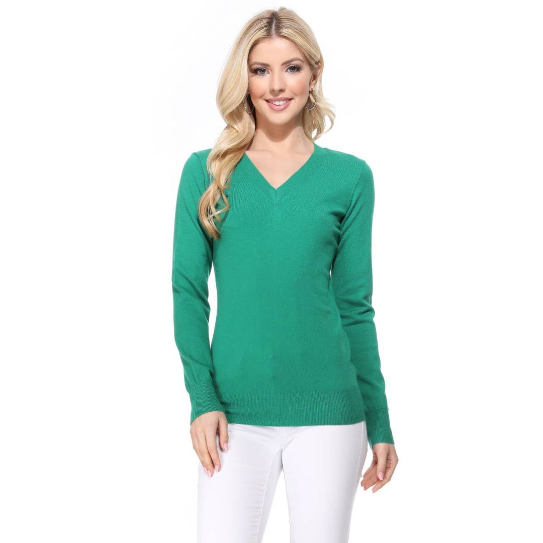 V-Neck Soft Sweater MK5501: NAVY / L