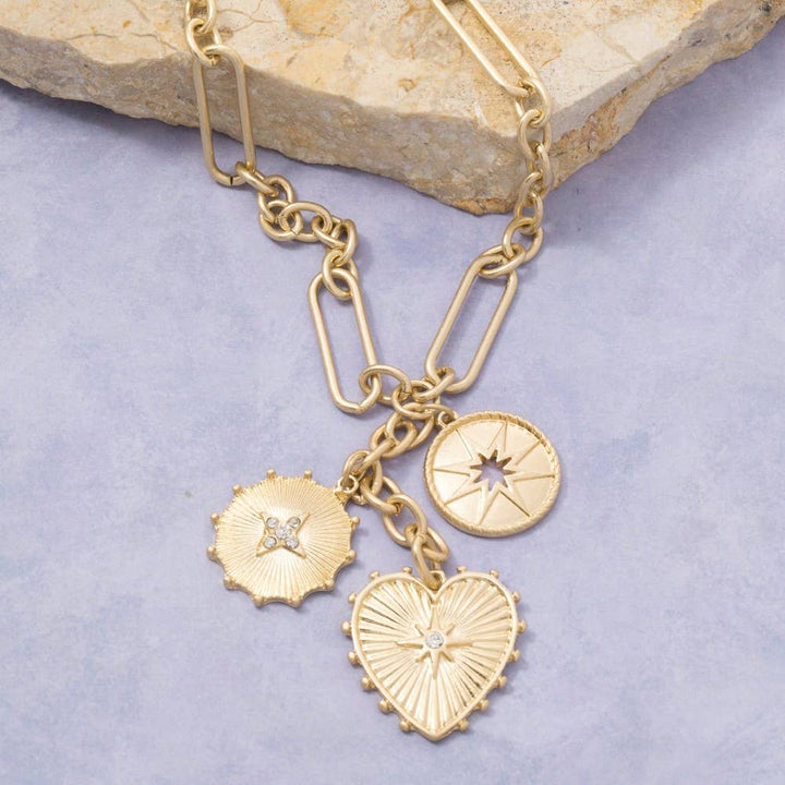 Intricate Heart/Coin Neck