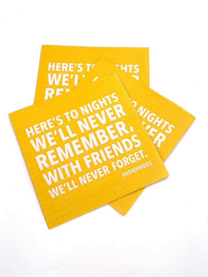 Party Napkins | To Nights We'll Never forget