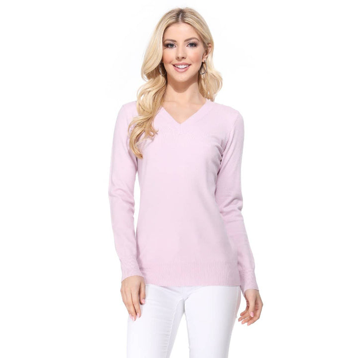 V-Neck Soft Sweater MK5501: NAVY / M