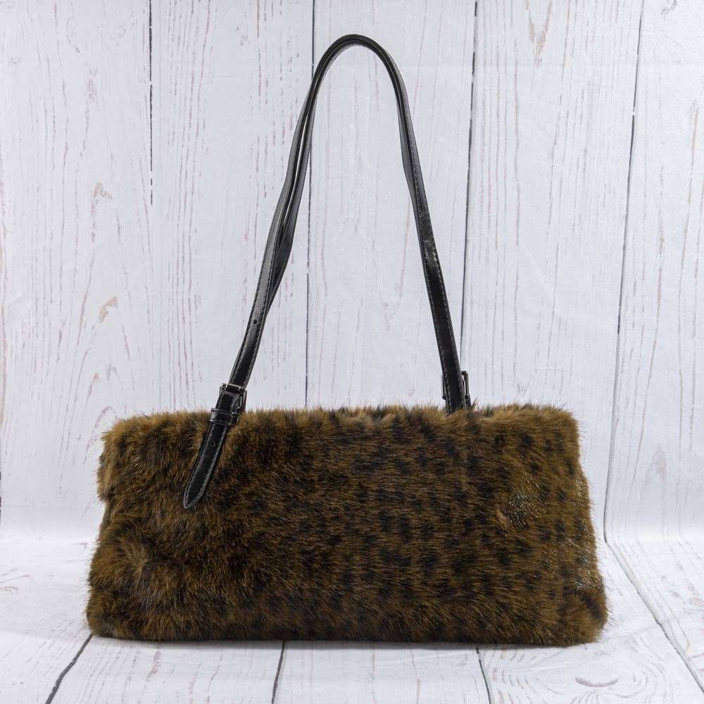 Leopard Print Plush Bag