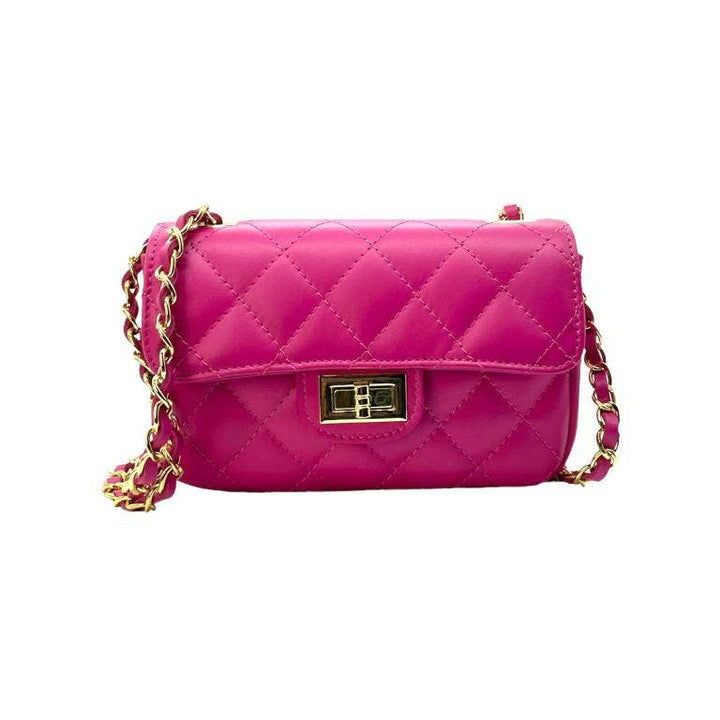 Italian leather Bag: Navy blue