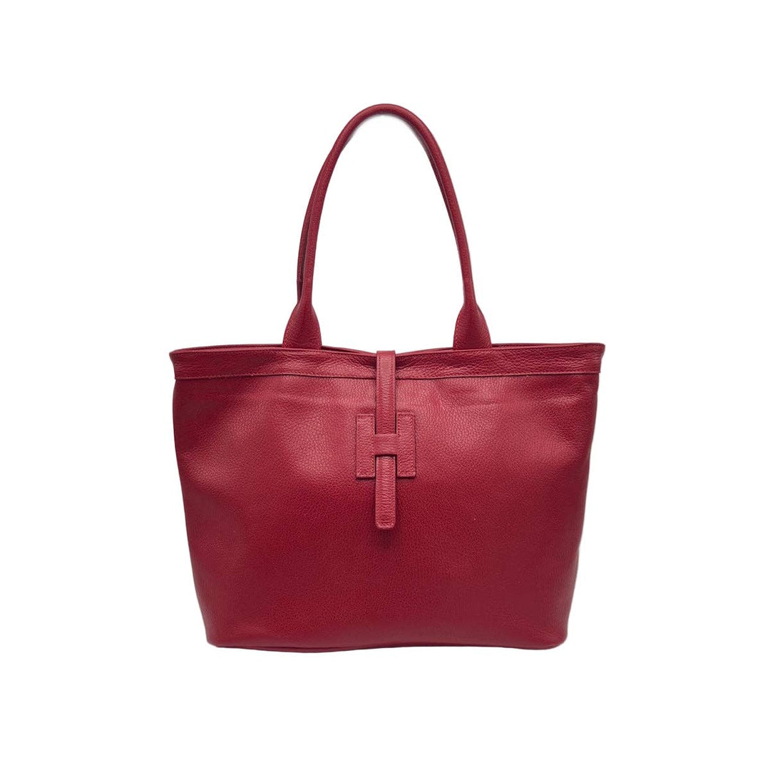 Leather bag, Made in Italy,112605: Camel