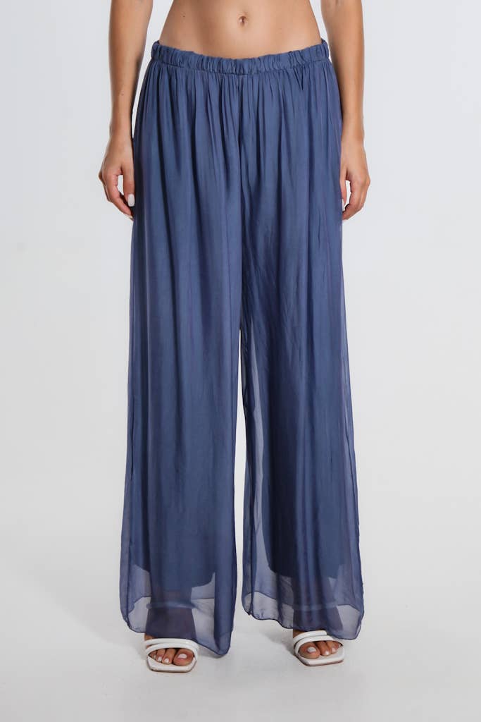 Roxy Silk Straight Leg Pant Orchid