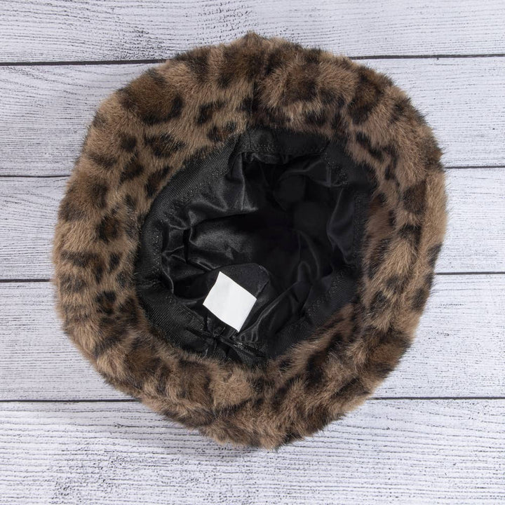 Leopard Plush Fur Hat