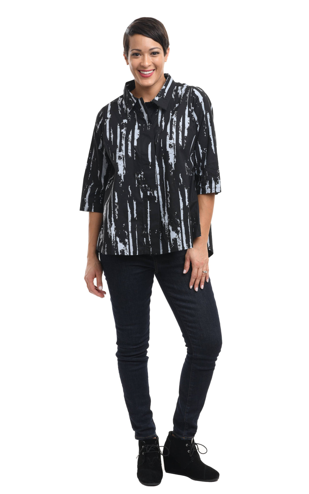 Tulip Clothing - SDC334 Alice in Black Gray Airbrush*: XS