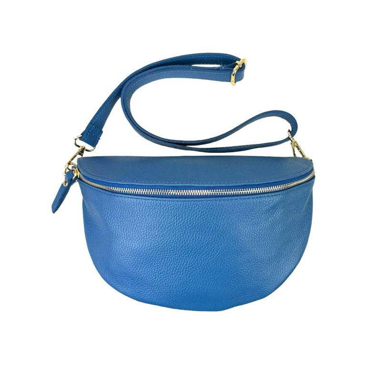 Italian Leather Waist Bag: Camel
