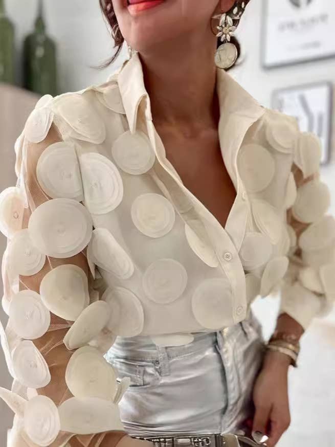 Mesh Circle Shirt: S