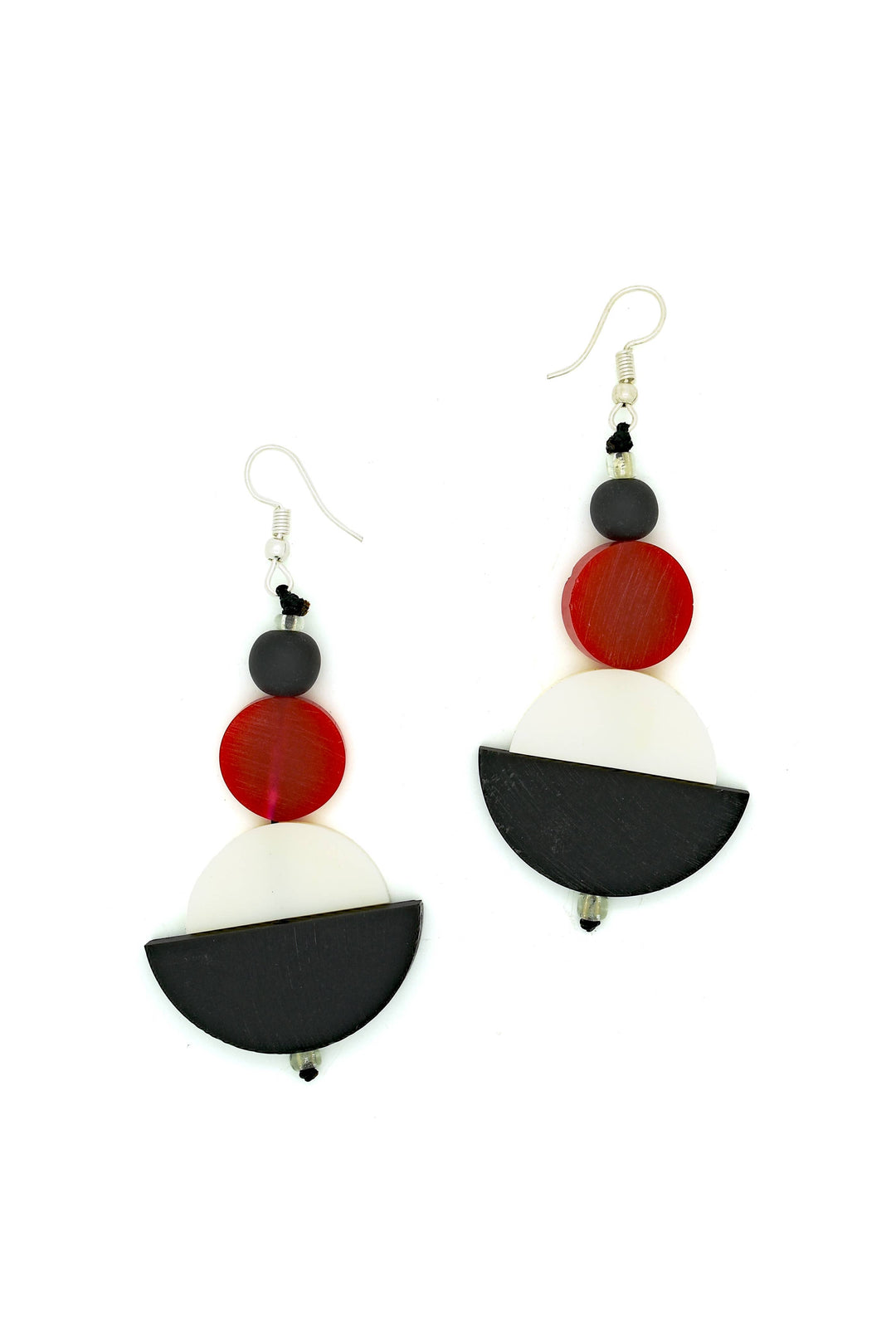 Half Moon Resin Earrings-07320