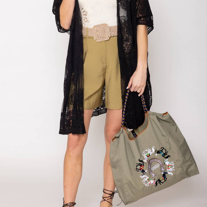 Horse Embroidery Handbag : ORA