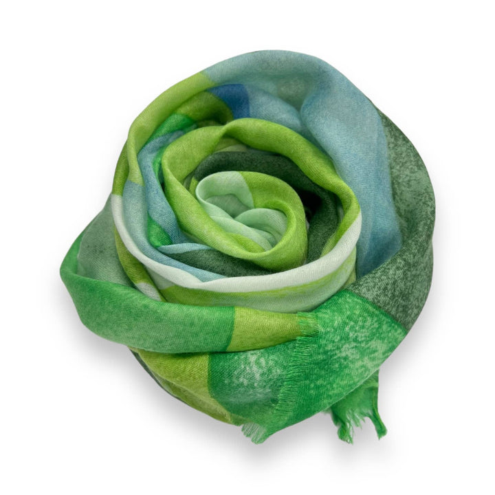 Soft Abstract painting scarf: Pink