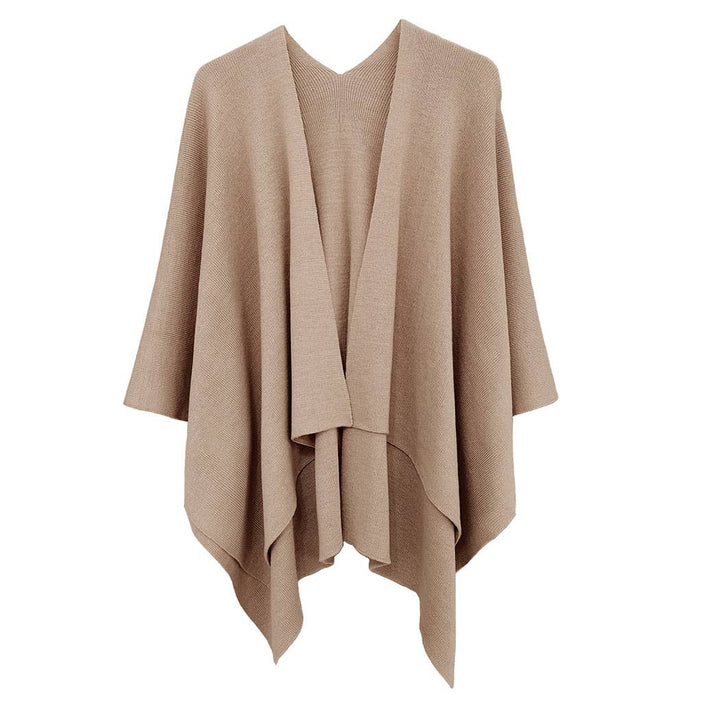 Ruana with Shoulder Strap: GRY