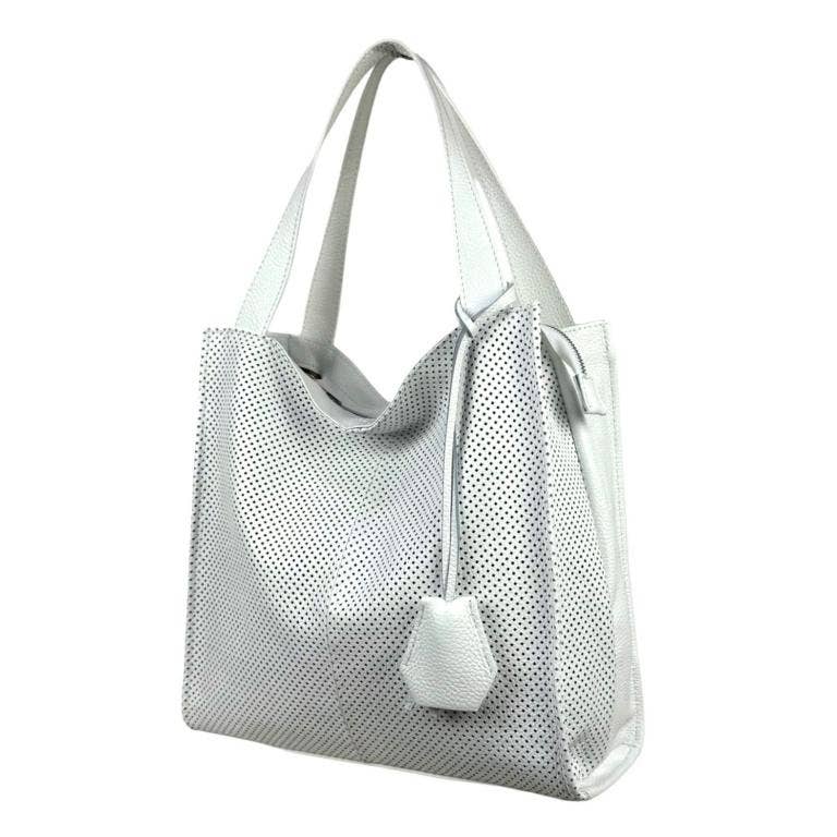 Leather Shopper Bag : Yellow