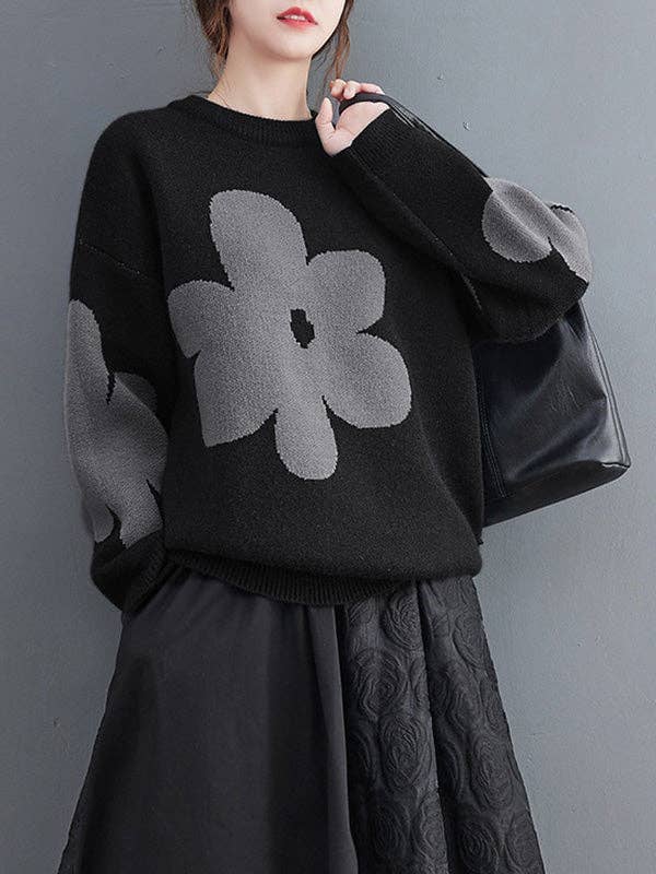 l Long Sleeves Loose: GRAY / One_size