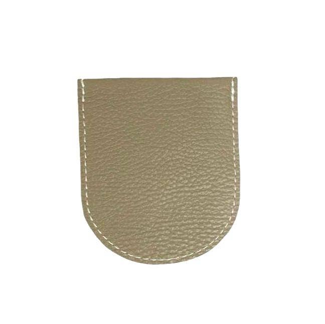Compact Leather Wallet with Button Square