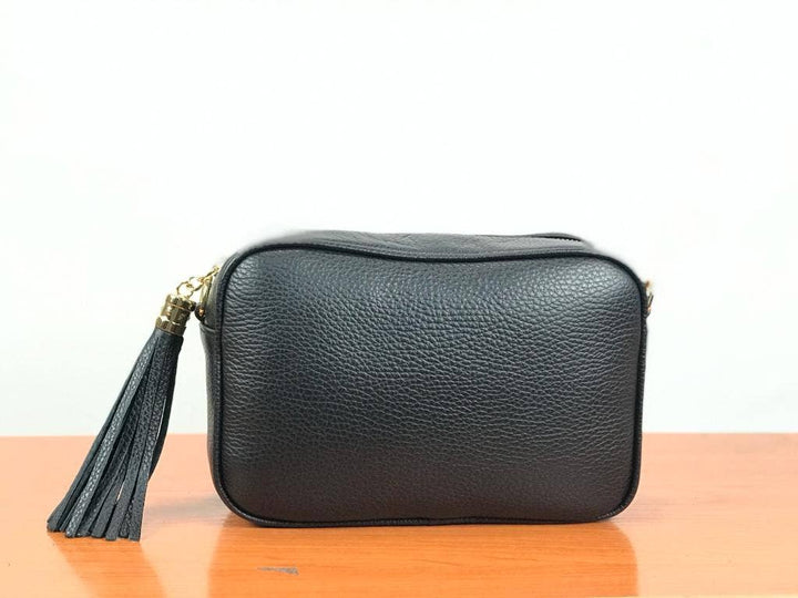 Genuine Leather Bag Tassel: Grass Green