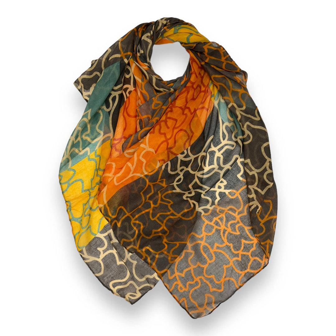 Random line on scarf: Blue
