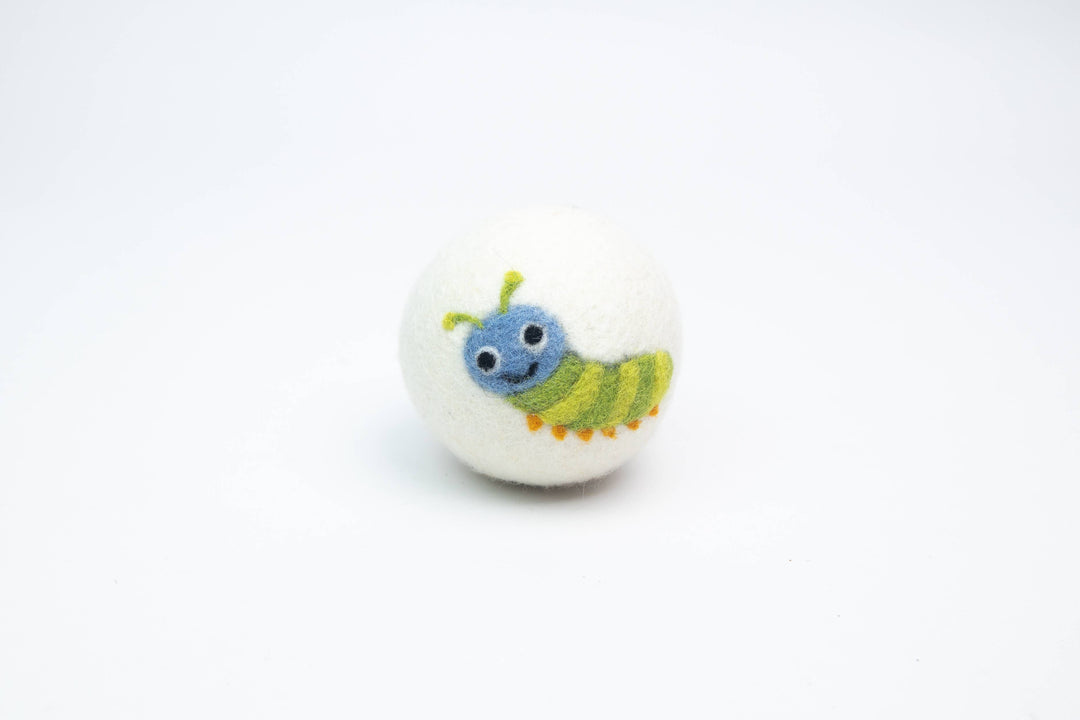 DRYER BALL: Yellow/Pink Butterfly