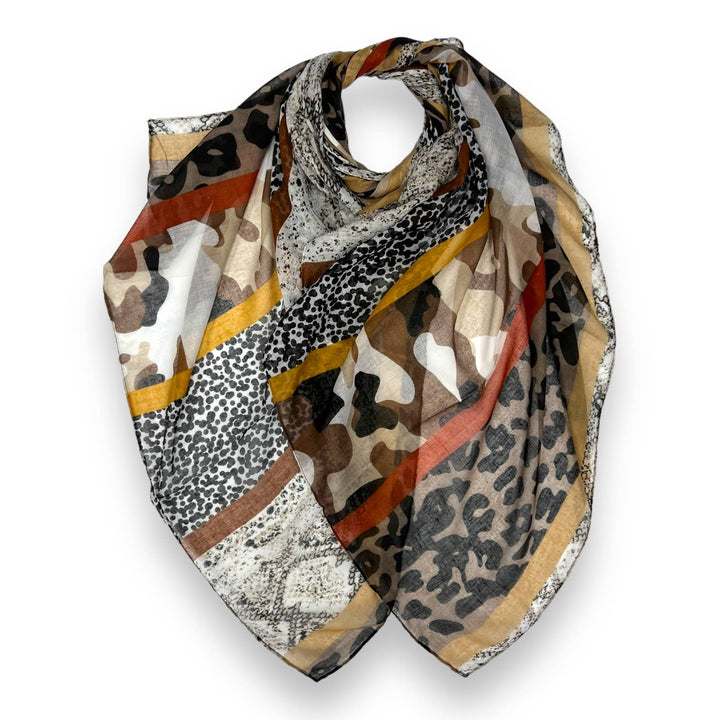 Animal print scarf: Pink