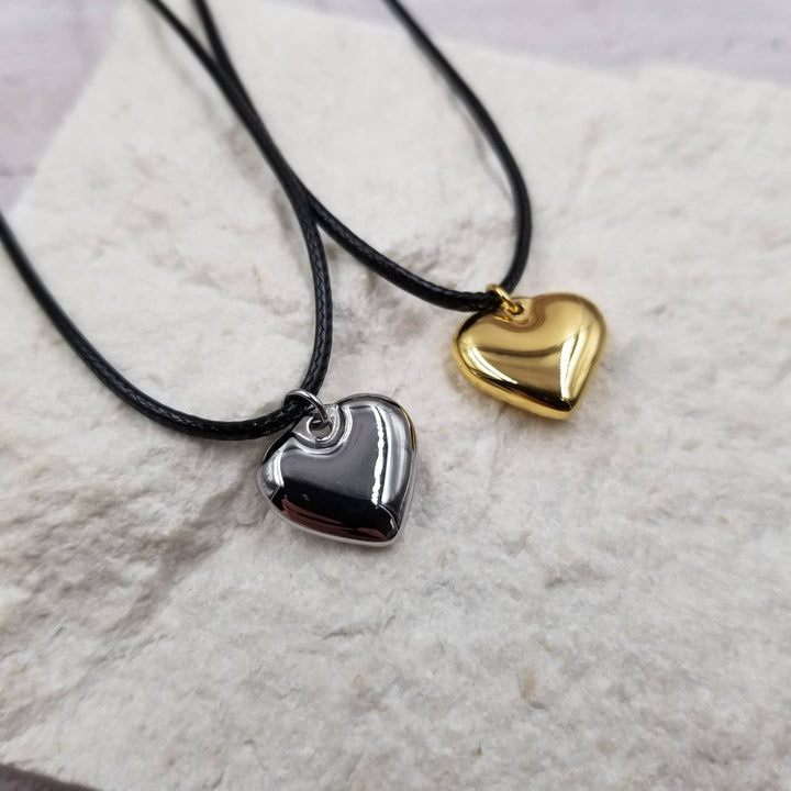 Heart Necklace : Silver