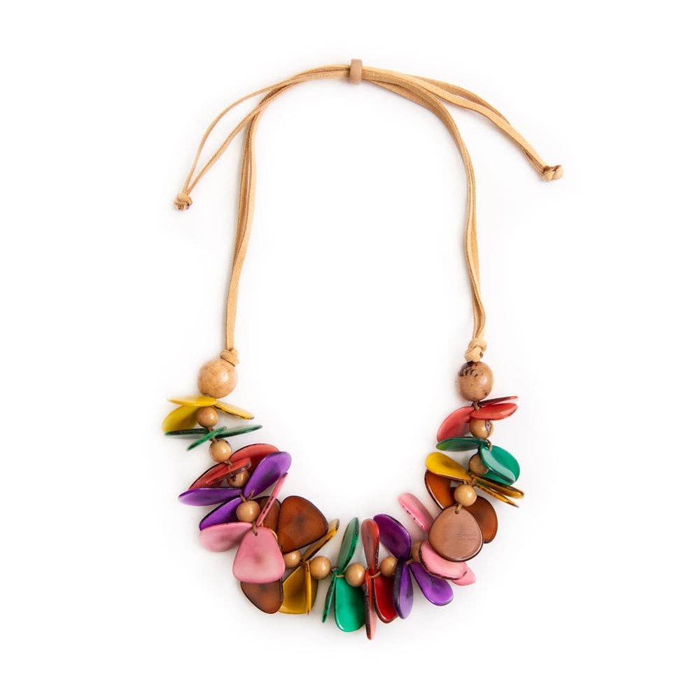 Mariposa Necklace: Olive Combo