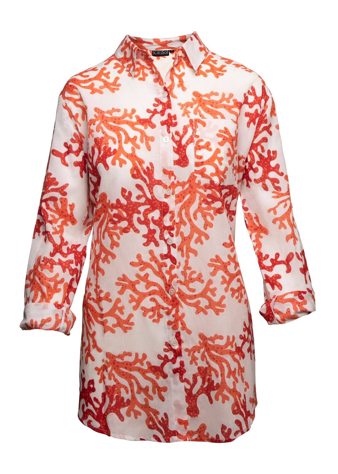 Papayas Coral Shirt: L