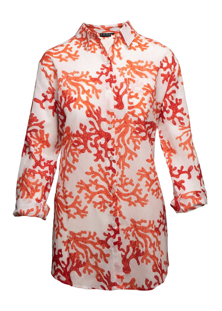 Papayas Coral Shirt: L