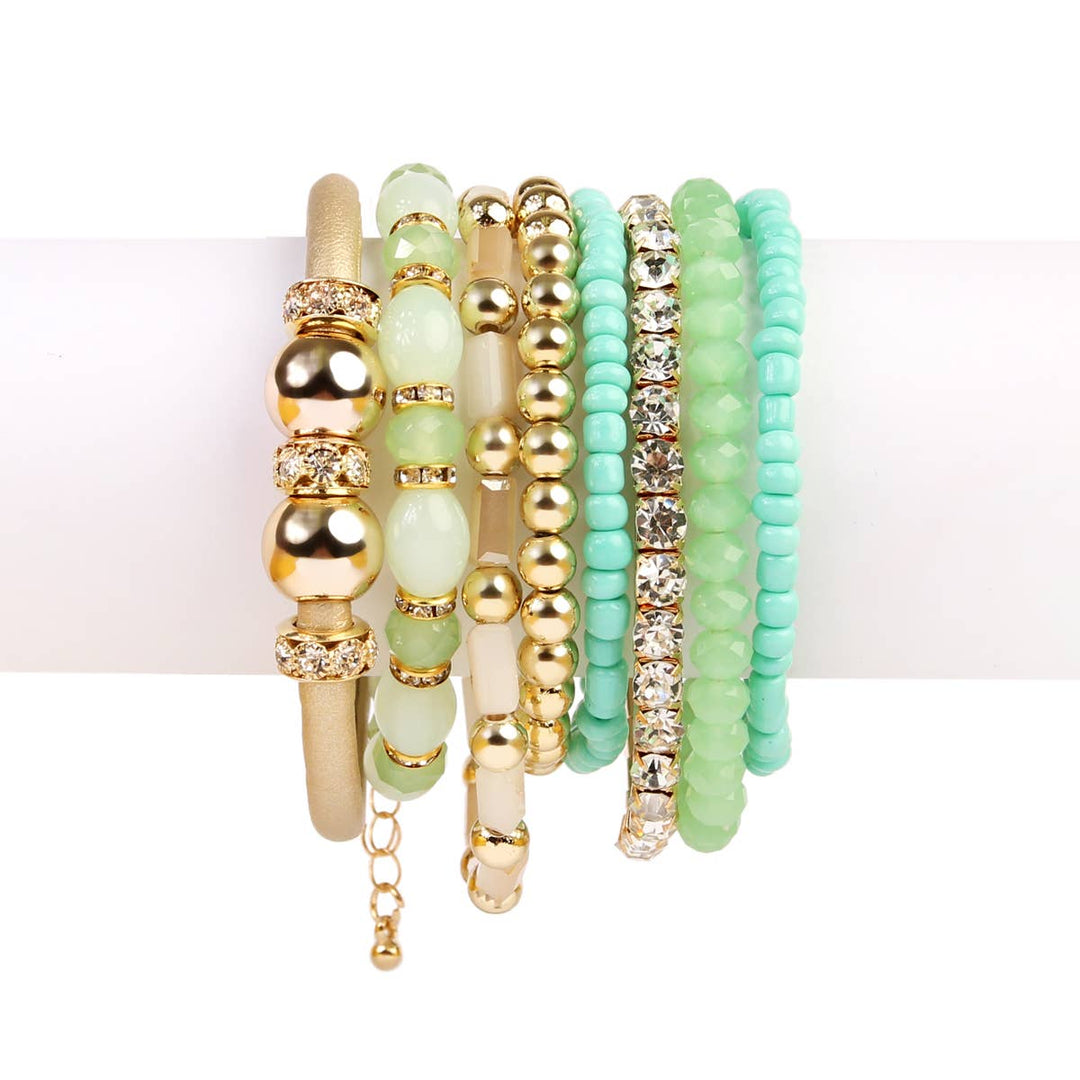 MULTI LINE BRACELET: BLACK