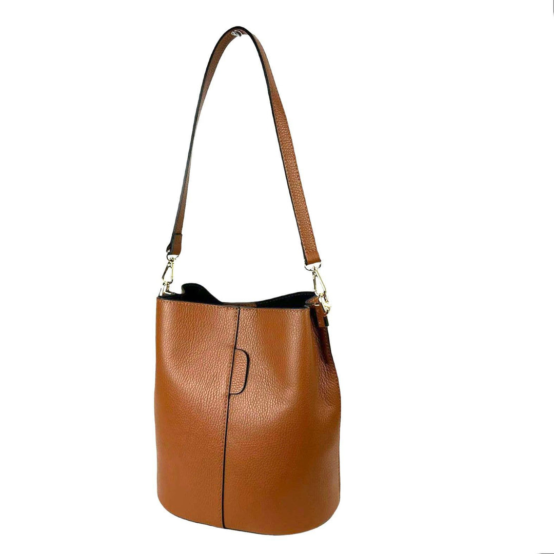High Quality Italian Leather Shoulder Bag: Red