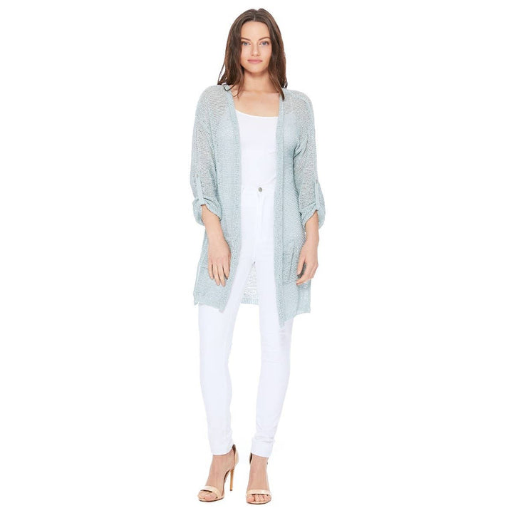 Cardigan with Pockets: TAUPE / ML