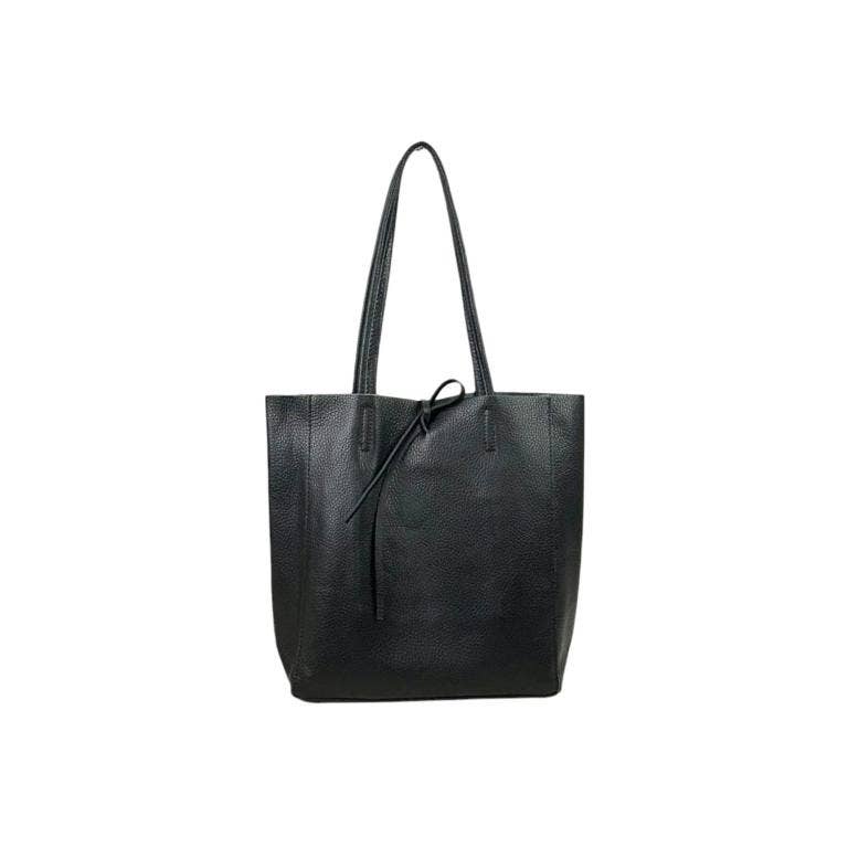 Leather Tote Bag: Brown